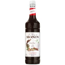 Monin Chai Tea Syrup 1L Pack of 6 - H1146 Delicious Beverage Mix