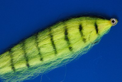 Fishskull Hechtstreamer / Raubfischstreamer - Gelber Neon Tiger