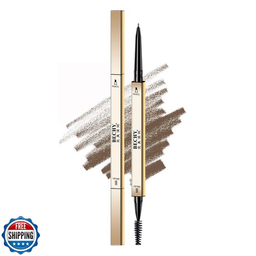 Eyebrow Pencil,Waterproof Long-Lasting Microblading Ash Brown Brow Pencil,Nat