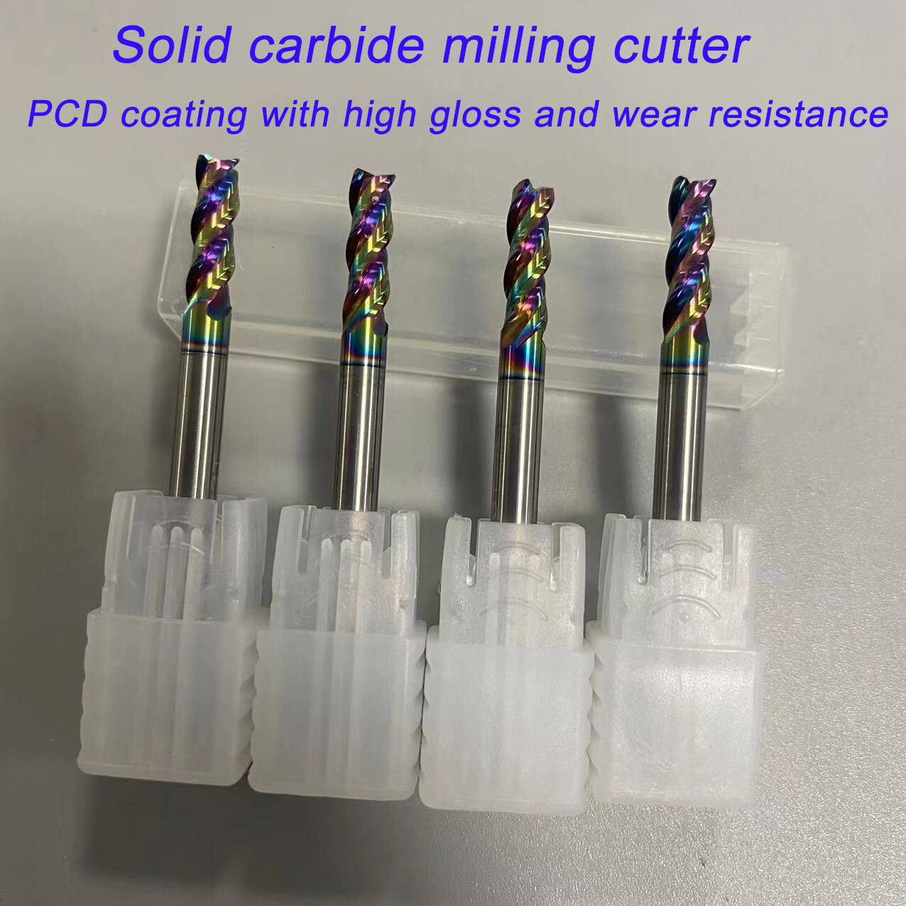 milling cutter Solid Carbide 3 Flute PVD Coated Sizes HRC50 D4 *50 -3F ...