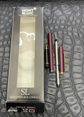 Mont Blanc Rollerball Pen #2318 SL Quick Pen Burgundy | eBay