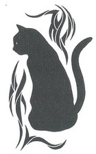 BLACK CAT Temporary Tattoo