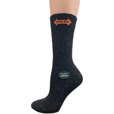 Regenerated Wool Diabetic Outdoor Hiking Extra Wide Calf Women's Winter Socks