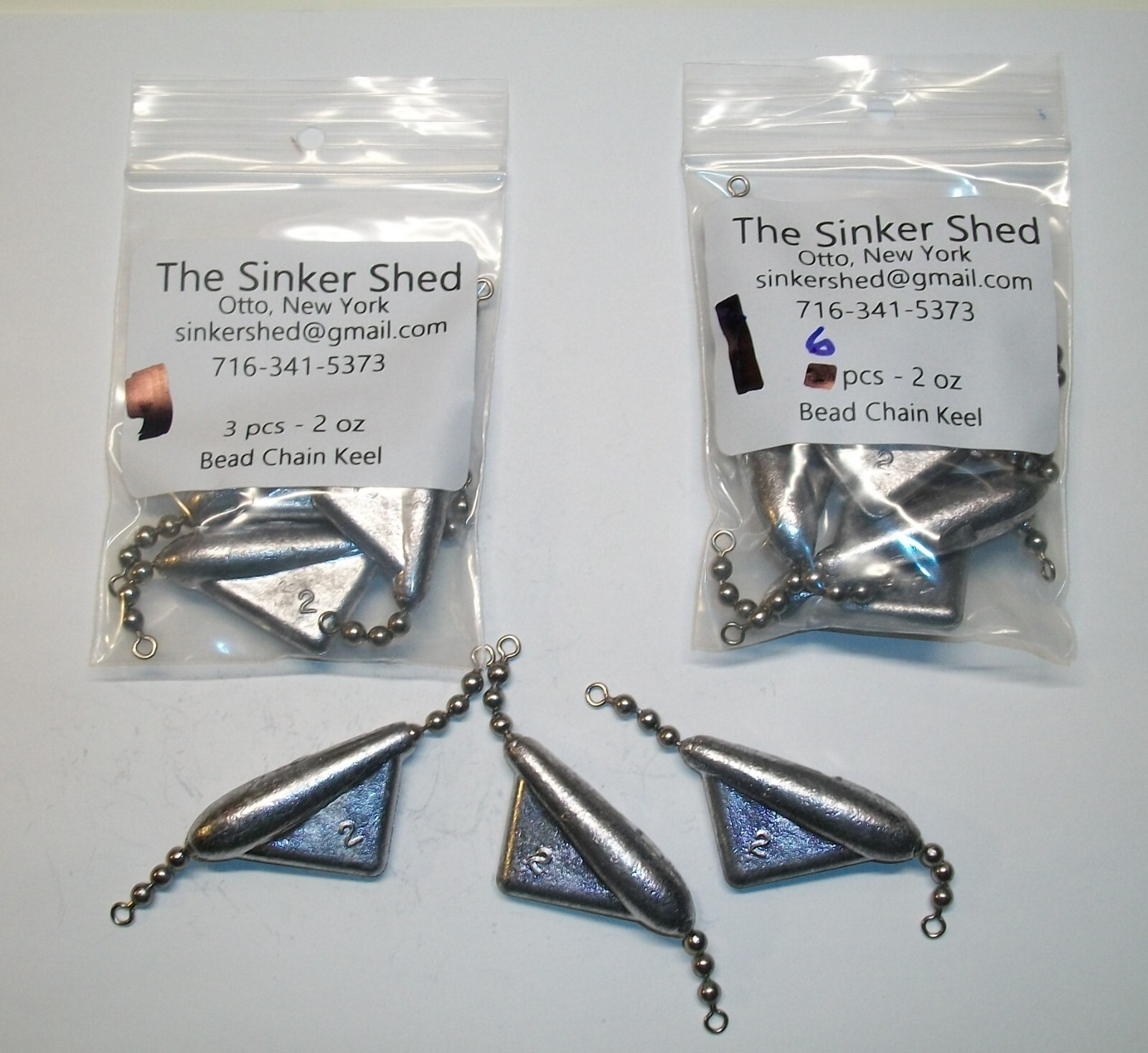 2 oz KEEL TROLLING SINKERS 2 75 bead chain FREE SHIPPING eBay