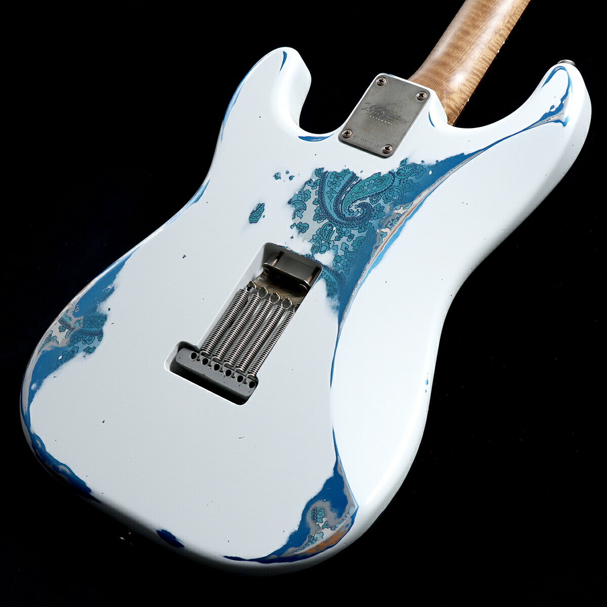 Xotic XSC-2 Olympic White over Blue Paisley Heavy Aged