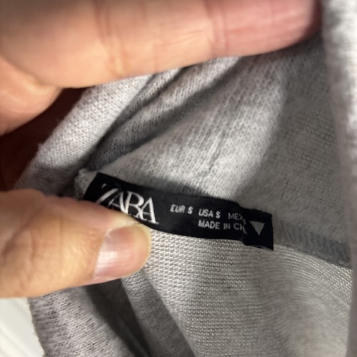 Zara Girl Kids Sweater Small Gray Girl - Picture 3 of 3