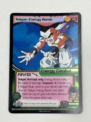 Dragon Ball Z CCG Saiyan Energy Bomb 101 Buu Saga Unlimited Foil DBZ