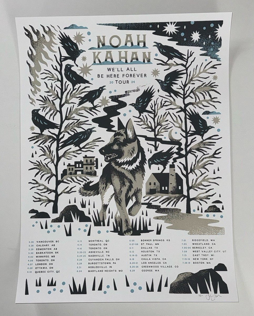 Noah Kahan Concert Tour Poster
