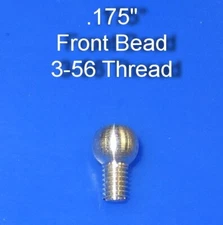 Silver Shotgun  Bead .175" Universal Fit  3-56 Thread #7