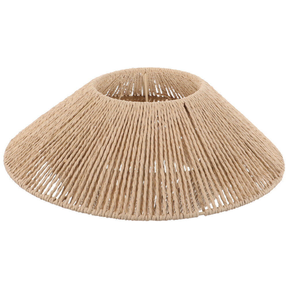 Rattan Lampshade Pendant Light Cover Wicker Lamp Shade Ceiling Light Cover UK eBay