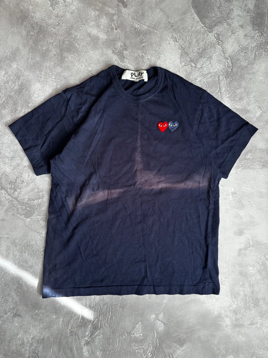 Cdg double best sale heart