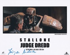 JÜRGEN PROCHNOW signed Autogramm 20x25cm JUDGE DREDD in Person autograph COA