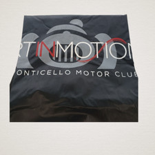 Poncho da pioggia Art in Motion Concorso d'Eleganza nero Monticello Car Club NY