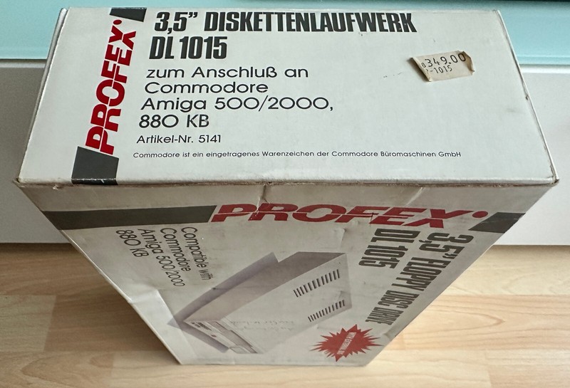 Profex DL-1015 External Disk Drive For Commodore/Amiga 500 - A4000, Ovp, Boxed