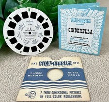 View-Master Kodachrome Reel FT.5 Cinderella the Glass Slipper - 1946 w/Booklet