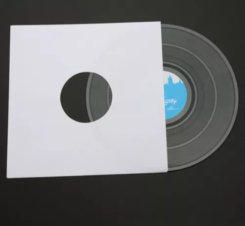 100 St. reinweiße LP Schallplatten Innenhüllen ungefüttert 90 gr.