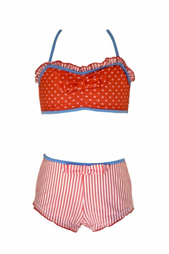Niñas Bañador, Niños Bañador Bikini Tankini 2 Pieza 0-14 Años - Picture 27 of 37