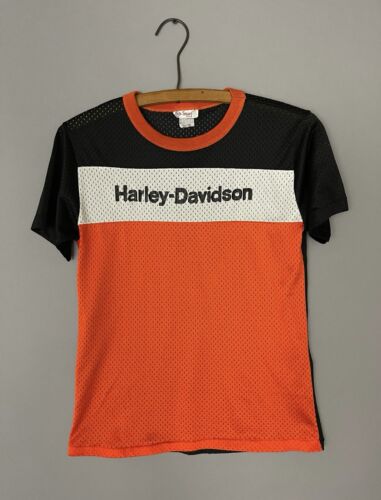 70s Vintage Harley Davidson Motorcycle Racing Jersey T-Shirt Y2K Biker