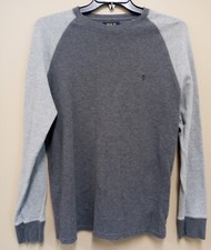Polo By Ralph Lauren Grey/Light Grey Crewneck Pullover Sweatshirt Mens Size LG