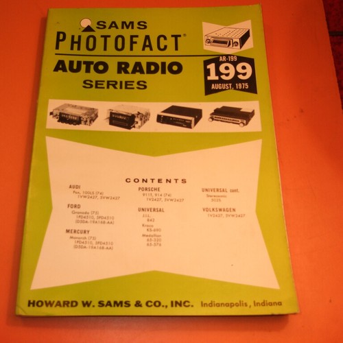Sams Photofact Radio samochodowe Seria AR- Radio tranzystorowe Serwis TSM- Instrukcja U-PICK - Zdjęcie 270 z 378
