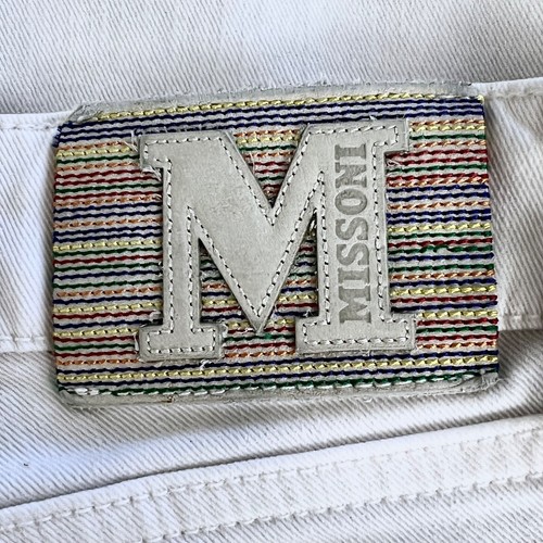 Jeans skinny da donna Missonim taglia 27 rialzati 5 tasche crema avorio - Foto 6 di 8