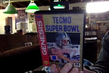 Tecmo Super Bowl Game  Box Only  For The Sega Genesis