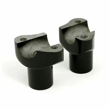 SUPPORTI RIALZI MANUBRIO NERO RISER HARLEY DAVIDSON SPORTSTER DYNA SOFTAIL 883 
