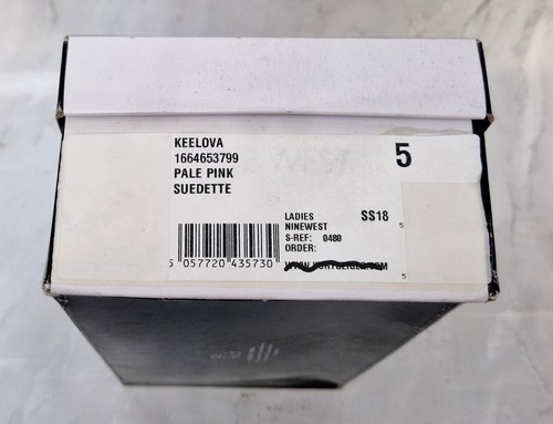 NINE WEST Keelova Pale Pink Suedette Suede Studded Womens Sandals Shoes UK 3 - Picture 2 of 12