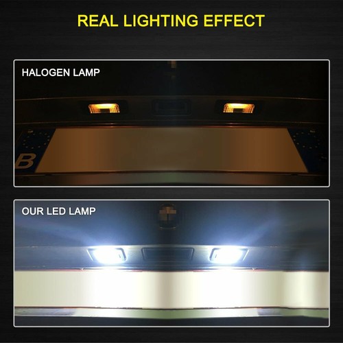 2pcs Error Free LED License Plate Light Bulb For BMW E90 E92 E39 E60 E61 M5 E70 - Picture 2 of 8