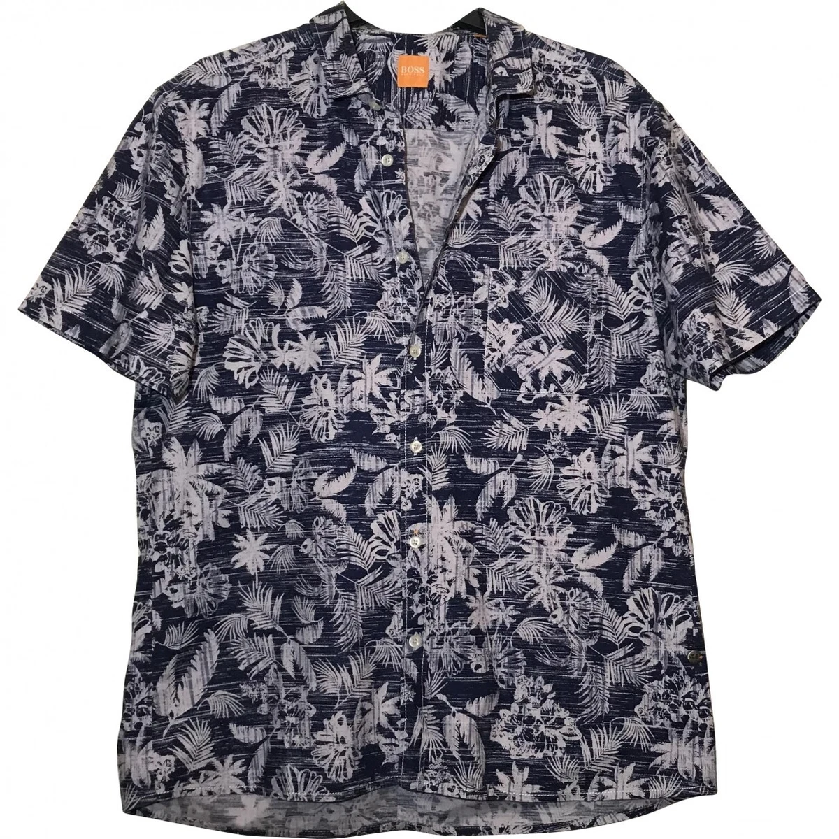 Hugo boss floral shirt deals