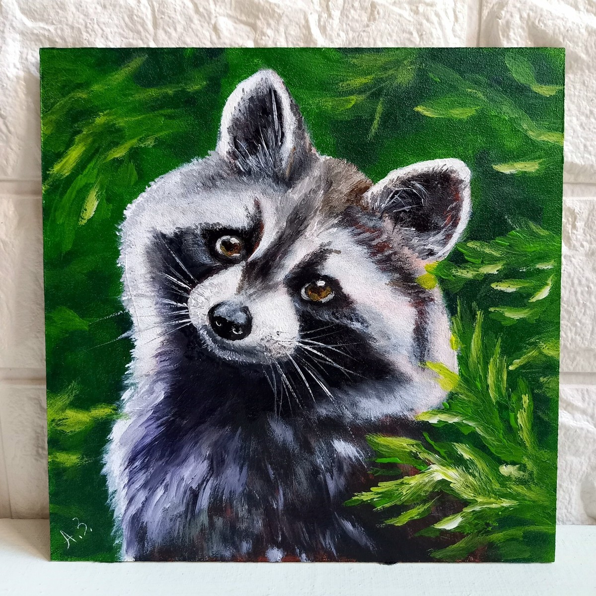 Cute Raccoon Painting