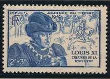 TIMBRE FRANCE 743** Louis XI neuf sans charnière 1945