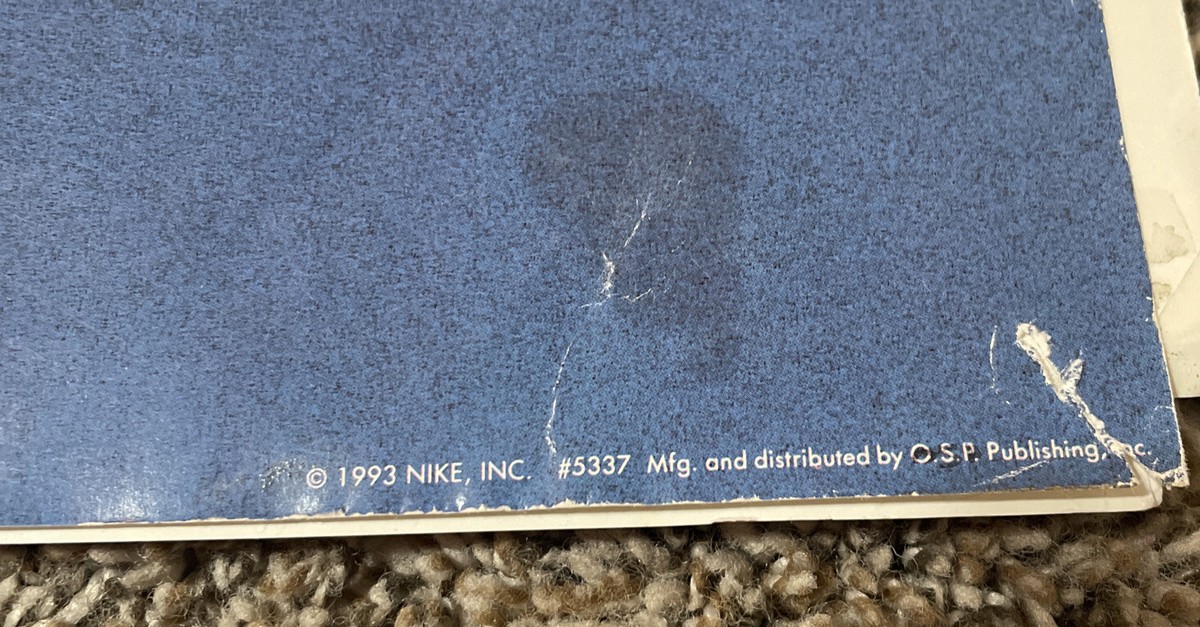 Vintage 1993 Michael Jordan Looney Tunes NIKE #5337 Poster