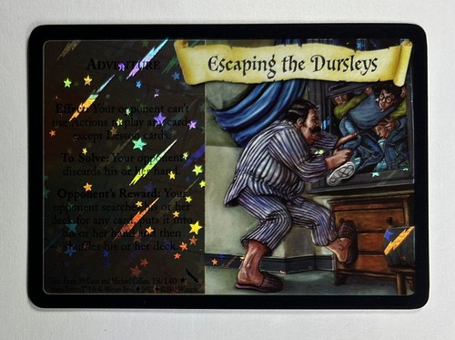 Harry Potter TCG Chamber of Secrets Escaping the Dursley's Foil Holo Unplayed