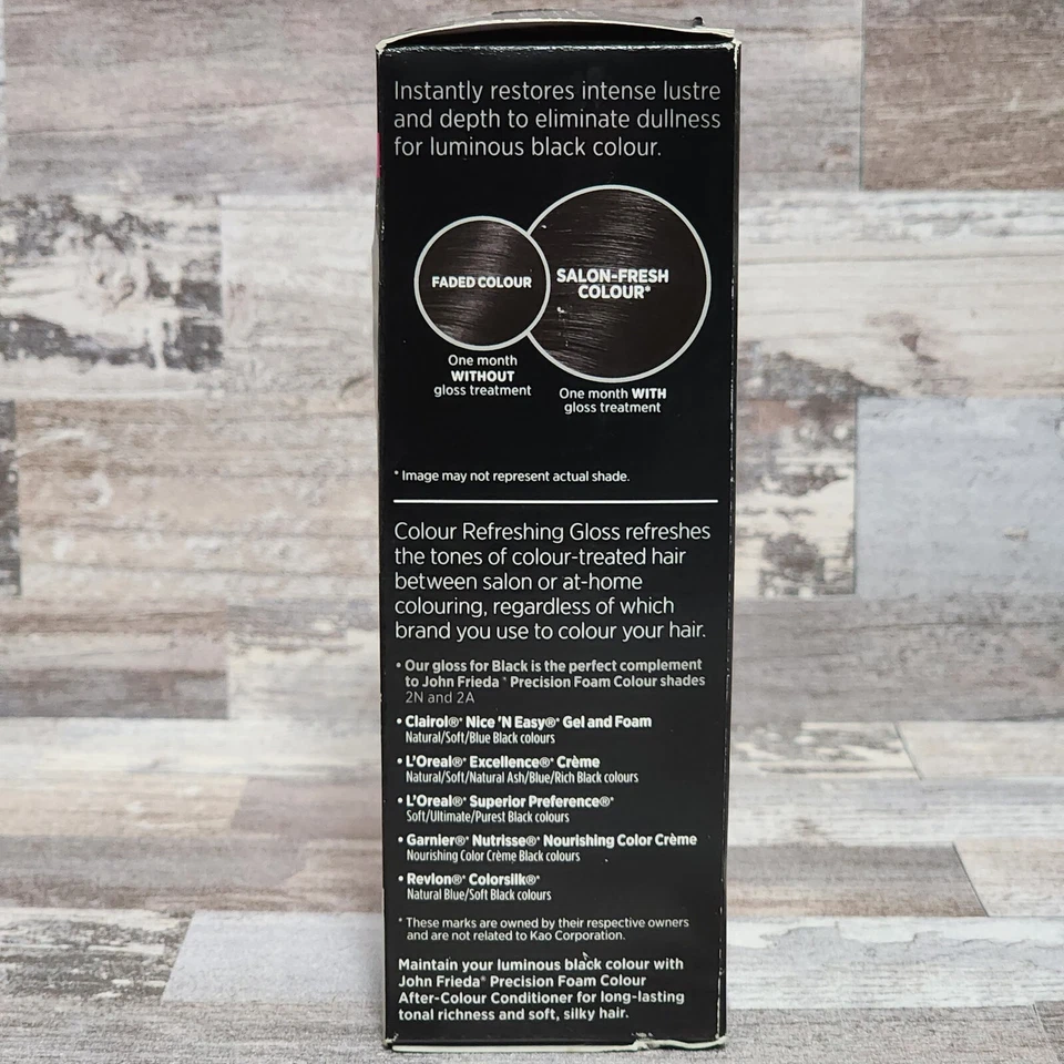 John Frieda Colour Refreshing Gloss All Black Shades In Shower Treatment 6 oz - Image 4 of 4