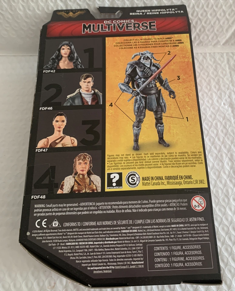 Mattel DC Comics Wonder Woman QUEEN HIPPOLYTA Multiverse Action Figure - New! - Image 3 of 3