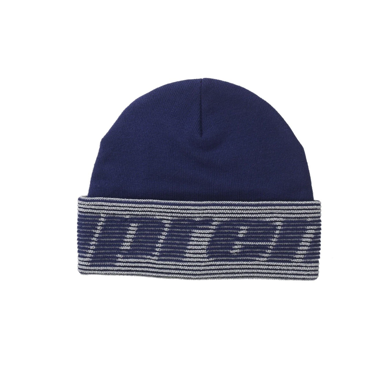 Bonnet jacquard réfléchissant suprême bleu marine taille : TAILLE UNIQUE