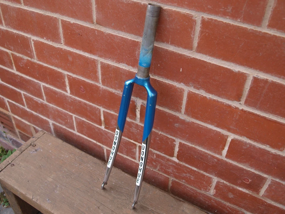 Donohue vintage 1″ threaded chrome steel track forks 700c 1980s Gipiemme - Image 2 of 4