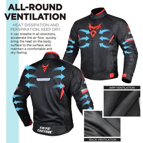 Motorcycle Riding Jacket Breathable Clothing Racing Anti-fall Pull Clothing Coat - Imagen 3 de 15