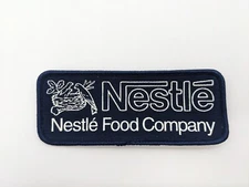 Vintage Blue Nestle Chocolate Foods Wearable Uniform Jacket Hat Patch