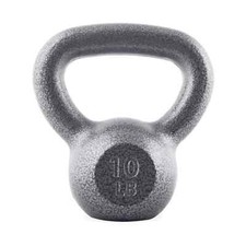 1X Gray Single Kettlebell Cast Iron Kettlebell Gym, 10/15/20/25/30/35/40/45lb