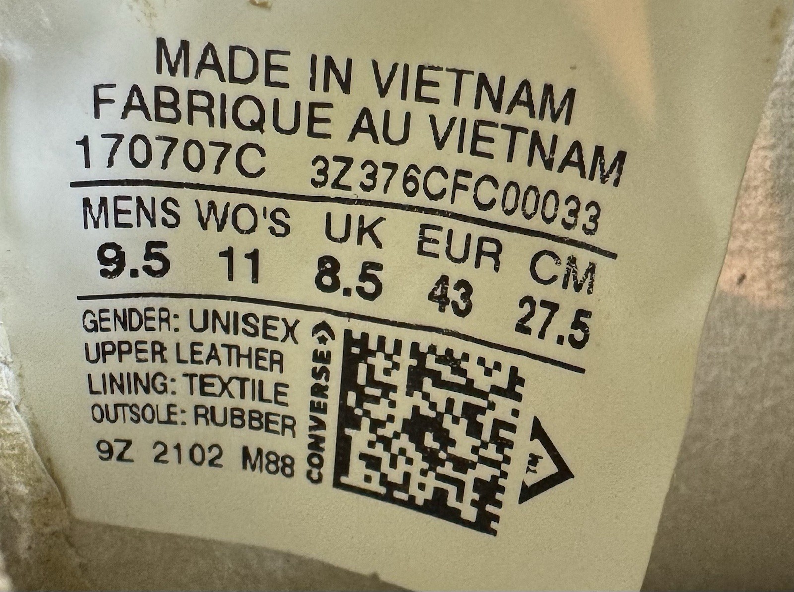 Converse White Star Crocodile Pattern Leather Men… - image 8