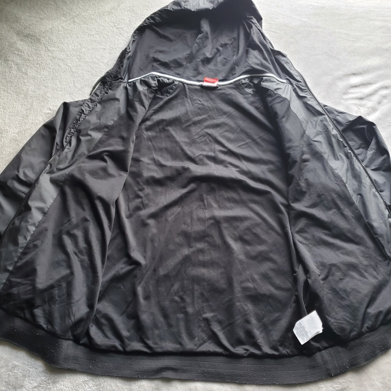 SACAI X NIKE Giacca vintage Y2K Nike Windrunner GX1 uomo L grande logo nero full zip con cappuccio