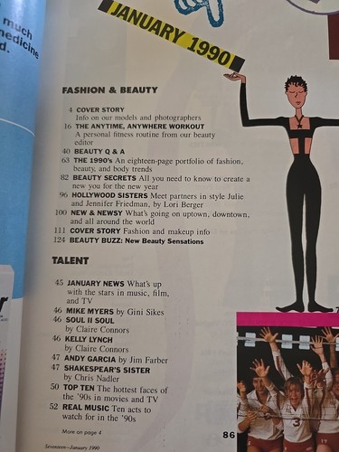 Seventeen Magazine January 1990 - Mike Myers, Shakespear’s Sisters, Kelly Lynch - Foto 3 di 10