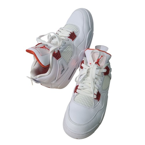 Air Jordan 4 Retro 'Orange Metallic' White Team Orange CT8527-118 Size 10.5 - Picture 7 of 13