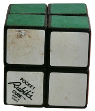 VINTAGE 1981 POCKET RUBIK'S CUBE MADE IN TAIWAN BRAIN TEASER TWIST PUZZLE