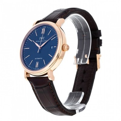 IWC Portofino Automatic 18K Rose Gold Automatic 40 mm Blue Watch IW356522
