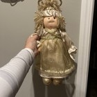 Vtg Little Souls 2004 Cloth Christmas Angel Doll Sky/Celeste With Tag 15" — photo 1
