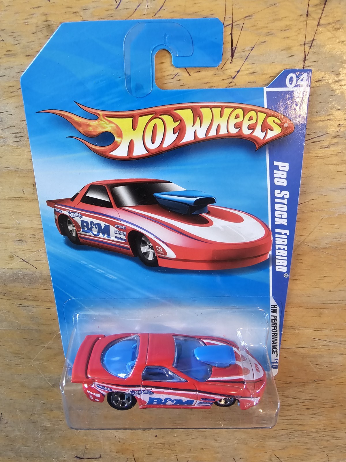 HOT WHEELS PRO STOCK FIREBIRD, Red; 2010 HW Performance Series 04/10