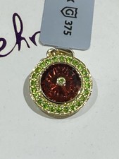 Glen Lehrer Stunning Garnet And Russian Diopside Pendant In Gold